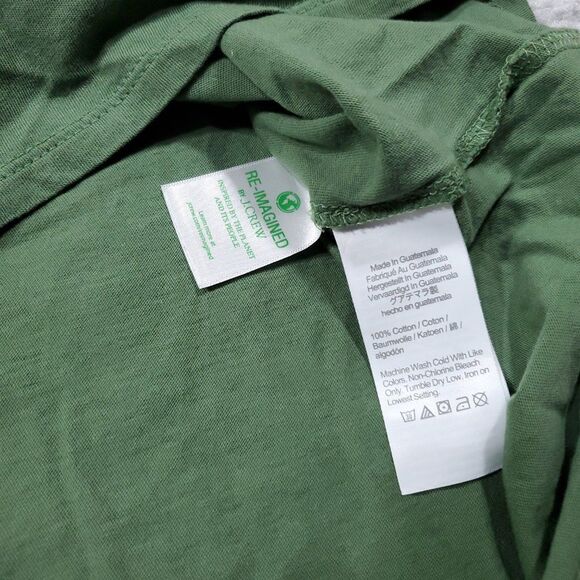 J. Crew Factory Green Short Sleeve T-Shirt Mini Dress Size XS 100% Cotton - Picture 4 of 8